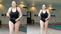 Sexy is Sexy at 66 in a black swimsuit