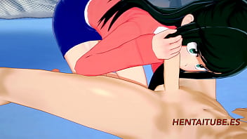 Boku No Hero Hentai 3D - Inko masturba e boquete para Midoriya Izuku (Deku) com múltiplos esperma