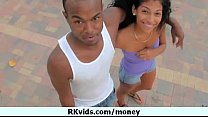 Getting a chick from public and fuck her for money 4