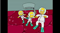 Homer e Marge tendo sexo subaquático (feito por Sfan) (nova introdução)
