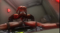 Citor3 3D SFM VR Секс-игра Госпожа с огромными сиськами в латексе, электростимуляция, верховая езда и доение