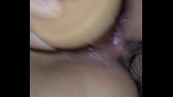 Double penetration with penis and dildo