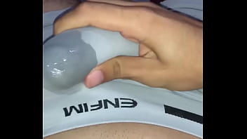 young man's cock drooling horny