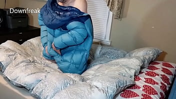 Humping North Face Down Jacket And Covers It With Cum.