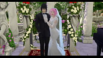 ナルト変態エピソード79さくらの結婚式パート1ウェディングドレスを着たナルト変態寝取られ妻浮気夫カッコールドアニメ