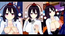 [¡Eroge Koikatsu! ] Touhou disparando a Marubun y frotando las tetas H! 3DCG Big Breasts Anime Video (Touhou Project) [Juego Hentai]