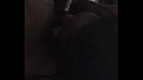 Jamaican ebony sucking a big black cock