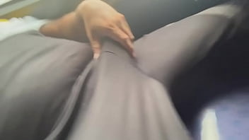 Handjob in the back of the bus