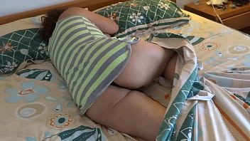 My 58 year old wife on the beach is filmed by our friends son while she masturbates