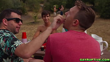 Gayruptive.com  - Elliot Finn connects with straight guy Riley Mitchel during Riley's sons kickback party. One thing leads to another and soon both men are fucking!