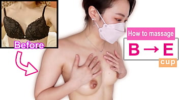 Brustvergrößerungsmassage - nacktes Anleitungsvideo für größere Brüste.