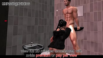 3D Быстрый секс в ванной (версия с цензурой)