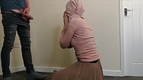 Beautiful arab muslim babe in hijab fucked by her husbands best friend while praying