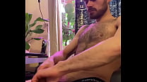 cum on a chair watching porn. cam 1