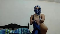 Real Horny Chubby Arab BBW In Hijabi Masturbates Squirting Fat Pussy On Webcam