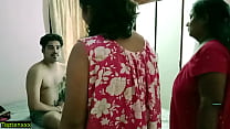 Desi Bhabhi et sa demi-soeur ont surpris Devar en train de se masturber ! sexe indien