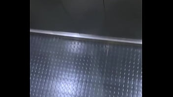 public elevator, masturbating off my tattooed pussy to orgasm, bald girl