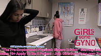 Angel Santana と Aria Nicole の SFW NonNude BTS の雇用前の身体、お祝い、ディスカッション、GirlsGoneGyno.com で映画を見る