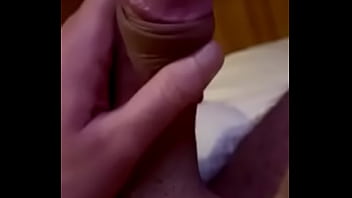 Solo masturbation uncut thick veiny cock with cumshot