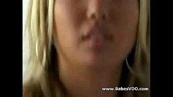 Busty blond Asian in very closeup sex