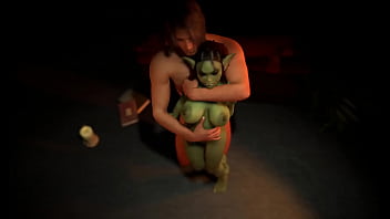 Fucking a Sexy Busty Goblin Girl Standing | 3D Porn
