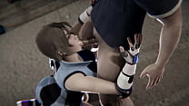 Tekken - Asuka Kazama squirting masturbation, blowjob and sex with a creampie