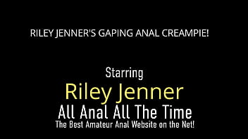 Blonde Riley Jenner Gets A Lot Of Cream Inside Her Ass!