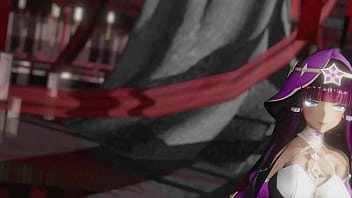 Layla Genshin Impact Hentai Wiggle Wiggle Sexe et danse vêtements violets couleur modifier smixix