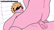 Bakugo a des relations sexuelles anales à cru avec la boucle de Midoriya (My Hero Academia Cosplay)