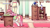 Max The Elf v0.4 [ Hentai game PornPlay ] Ep.7 convertida en transexual ninfómana con grandes tetas y ordeñada por un futanari