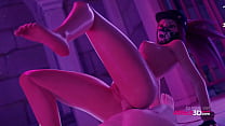 Garotas gostosas fazendo sexo anal em uma animação 3D obscena do The Count