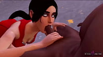 I Fuck My New Black Lifeguard Partner, What A Big Cock He Has - Sexual Hot Animations