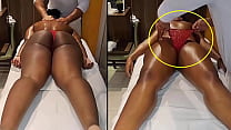 Camera the therapist taking off the client's panties during the service - Tantric massage - REAL VIDEO
