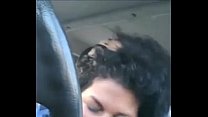 Fat Latina Sucks Her BFs Cock In His Car And Gets A Facial
