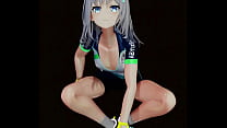 Blaues Archiv Shiroko Reiten Ausziehen Tanzen Hentai Nude Nekomimi Mädchen Sportkleidung Vertikaler Bildschirm MMD 3D Smaragd Anzug Farbe Bearbeiten Smixix