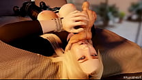 GIANTESS VORE Fellation - GIANT FEMDOM - Une blonde chaude suce une bite de mec - Hentai 3D - Full HD MP4 1080p