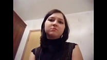Vidéo maison d'une jeune brune russe