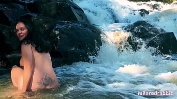 I got naked in the waterfall and sucked for real