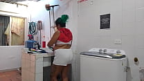 the new neighbor is very rich I love how she moves her huge buttocks while washing her clothes in the laundry room