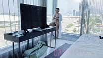 Crazy with lust, showing me naked in the window, until he arrived and gave me his DICK to suck. Videos on the website.