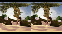 VReal 18K ポイズン アイビーが木にぶら下がっている間に回転フェラ (アーカム ナイトのパロディ) - 3D CGI レンダリング