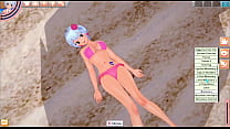 Yukino Agria beach sex 3D hentai