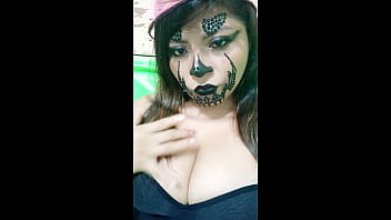 BEAUTIFUL SEXY WITCH STARTS IN PORN ON HALLOWEEN!! THE SLUT HAS SEX WITH HER SUBMITTED STEPBROTHER, OBEYS HIM AND FULFILLS HIS FANTASY OF HAVING SEX AFTER THE HALLOWEEN PARTY. REAL HOMEMADE AMATEUR PORN