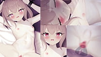 Creampie-Sex mit einem Mädchen mit großer Klitoris [Hentai Anime]