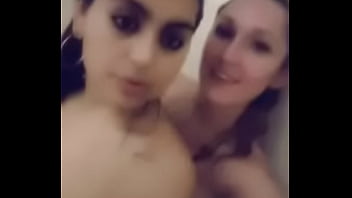A little Playful Flirt Girl on Girl in Shower