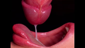 Close up: boca incrível de sucção - boquete ASMR