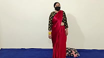 India hindi tía masturbación con gran consolador en sari