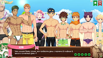 Game: Friends Camp, episode 15 - Swimming competition (Russian voice acting)