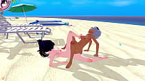 Marnie e Bea Animazione sessuale lesbica hentai 3D