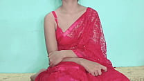 Red Indian traditional dress saree Fuck Pussy Licking